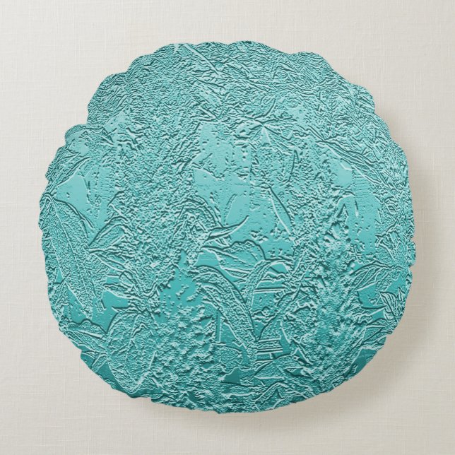 Caribbean tidepools...... round pillow (Front)