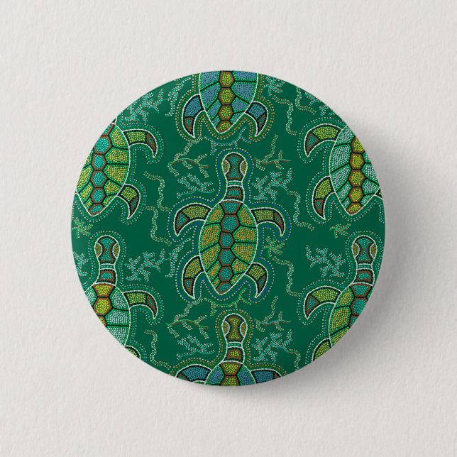 Caribbean Tortuga Button (Front)