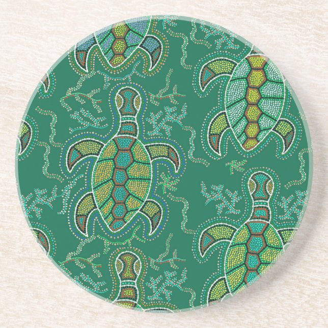 Caribbean Tortuga Coaster (Front)