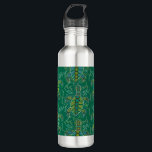Caribbean Tortuga Stainless Steel Water Bottle<br><div class="desc">Tortoise,  tortuga,  turtle,  Caribbean,  Sea turtle,  Virginia Vivier,  Vagabond Folk Art,  ocean folk art,  Caribbean decor,  boho decor,  Summer,  beach turtle.</div>