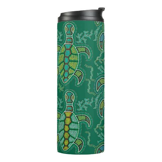 Caribbean Tortuga Thermal Tumbler (Rotated Left)