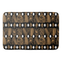 Caribbean Tribal Mudcloth: Black, White, Gold