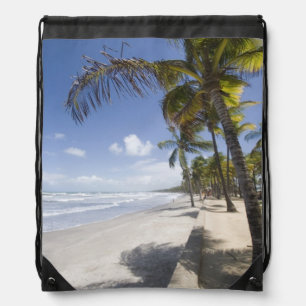 Caribbean - Trinidad - Manzanilla Beach on Drawstring Bag