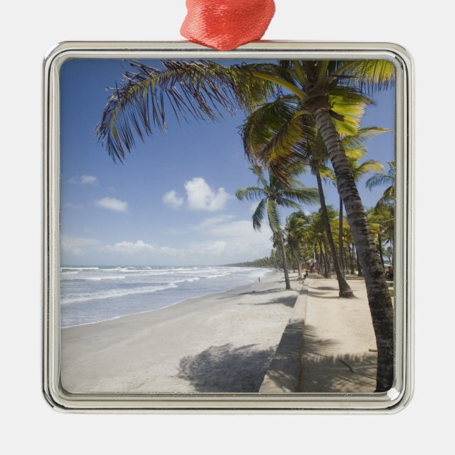 Caribbean - Trinidad - Manzanilla Beach on Metal Ornament (Front)