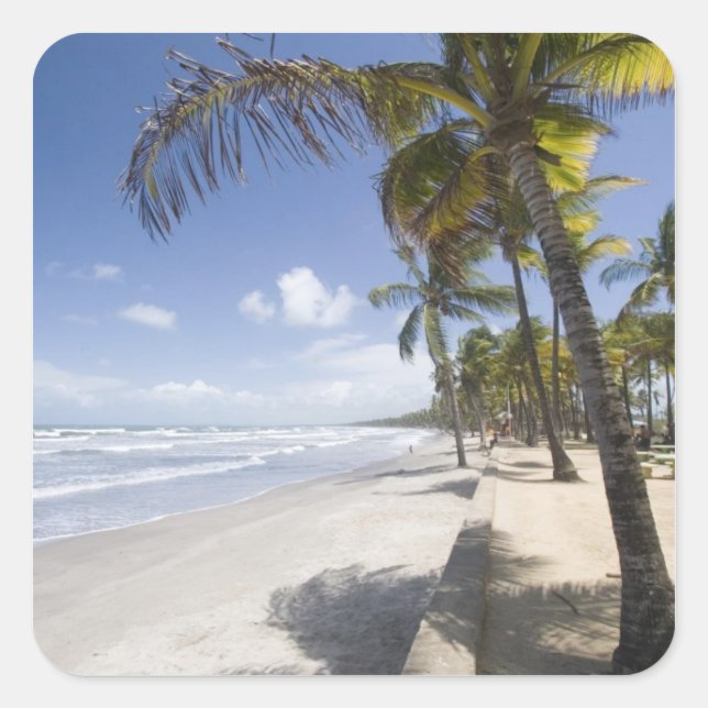 Caribbean - Trinidad - Manzanilla Beach on Square Sticker (Front)