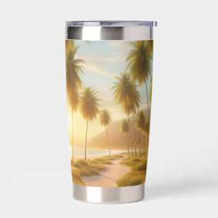 Caribbean/tropical/Hawaiian beach sunset Insulated Tumbler