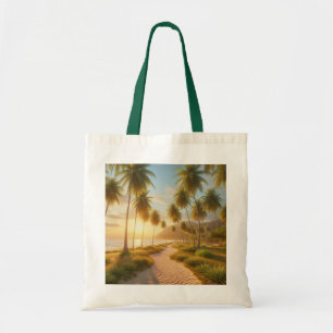 Caribbean/tropical/Hawaiian beach sunset Tote Bag