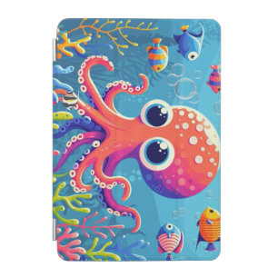 Caribbean/tropical/Hawaiian cute octopus iPad Mini Cover