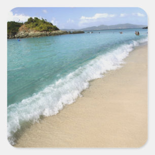 Caribbean, U.S. Virgin Islands, St. John, Square Sticker