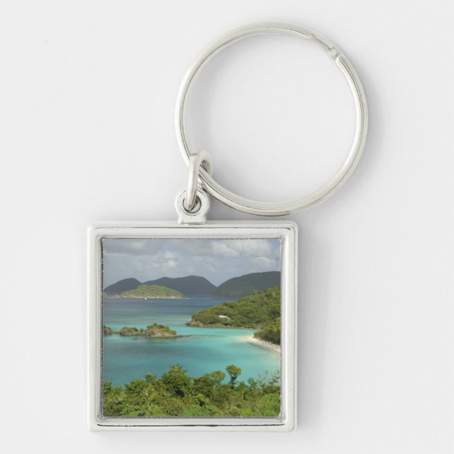 Caribbean, U.S. Virgin Islands, St. John, Trunk Keychain (Front)