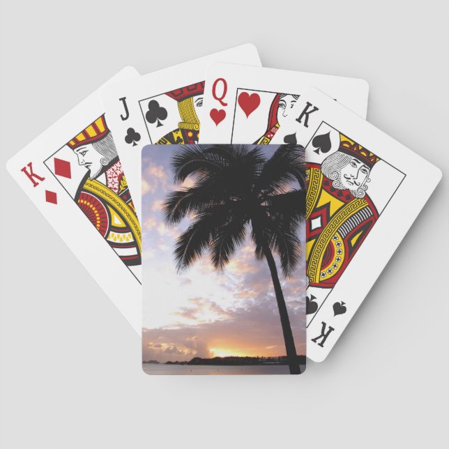 Caribbean, U.S. Virgin Islands, St.Thomas, 3 Poker Cards (Back)