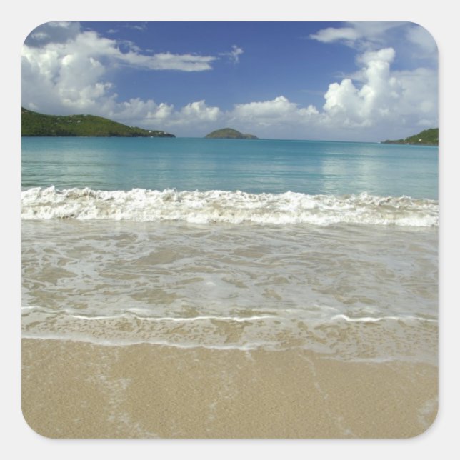 Caribbean, U.S. Virgin Islands, St.Thomas, 6 Square Sticker (Front)