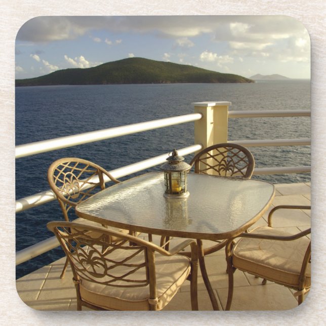 Caribbean, U.S. Virgin Islands, St. Thomas. View Coaster (Front)