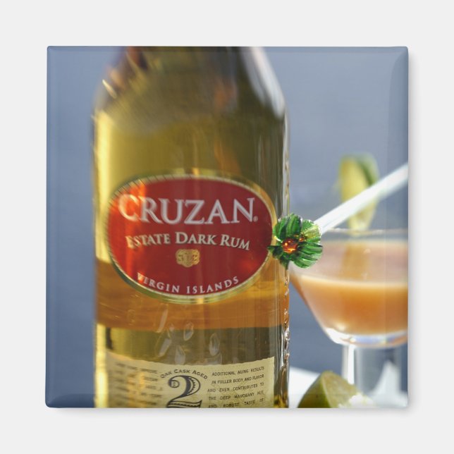 Caribbean, Virgin Islands. Cruzan Estate Dark Magnet (Front)