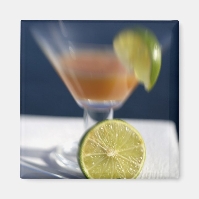 Caribbean, Virgin Islands. Tropical rum punch, Magnet (Front)