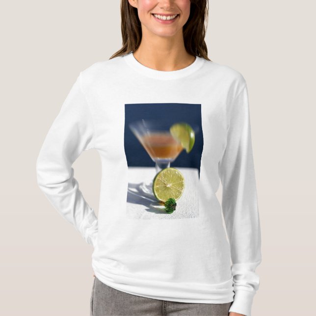 Caribbean, Virgin Islands. Tropical rum punch, T-Shirt (Front)