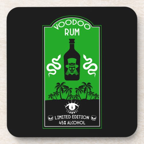 Caribbean Voodoo Rum Beverage Coaster
