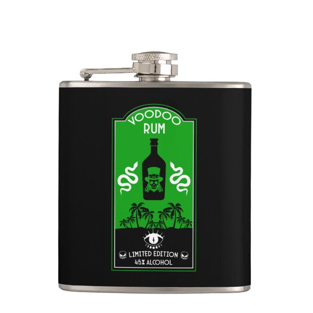 Caribbean Voodoo Rum Flask (Front)