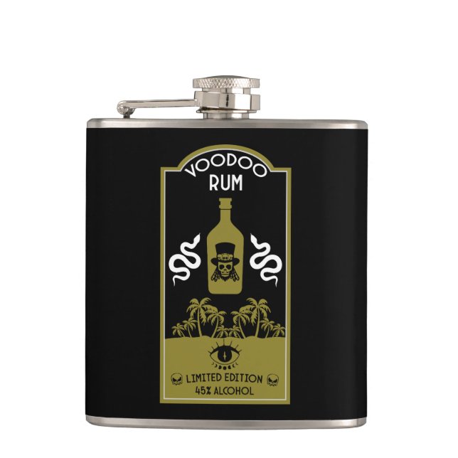 Caribbean Voodoo Rum Flask (Front)