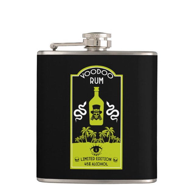 Caribbean Voodoo Rum Flask (Front)