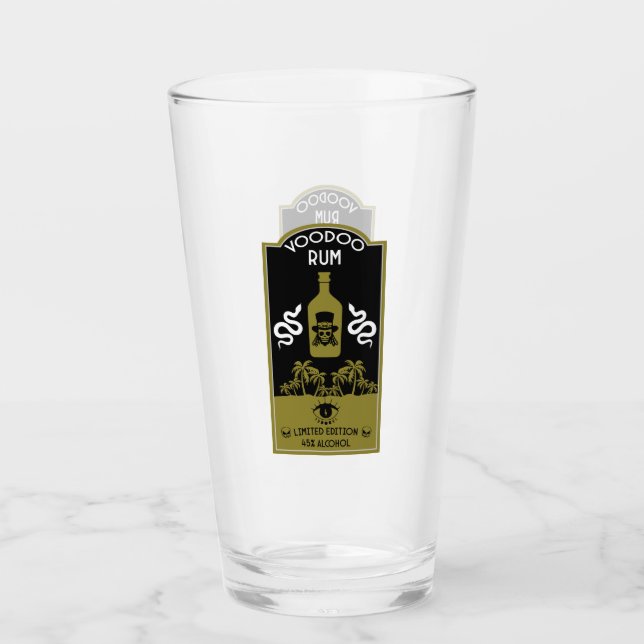 Caribbean Voodoo Rum Glass (Front)
