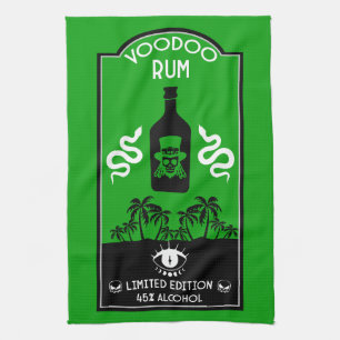 Caribbean Voodoo Rum Kitchen Towel