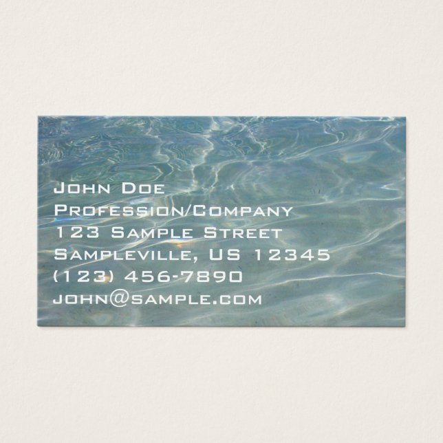 Caribbean Water Abstract Blue Nature (Front)