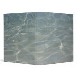 Caribbean Water Abstract Blue Nature 3 Ring Binder