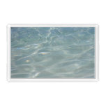 Caribbean Water Abstract Blue Nature Acrylic Tray