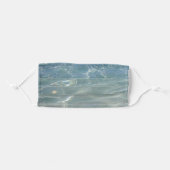 Caribbean Water Abstract Blue Nature Adult Cloth Face Mask (Front, Folded)