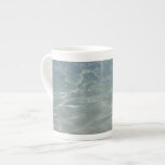 Caribbean Water Abstract Blue Nature Bone China Mug