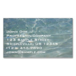 Caribbean Water Abstract Blue Nature Business Card Magnet