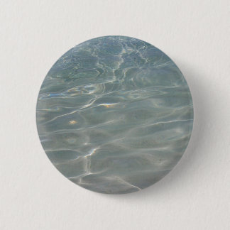 Caribbean Water Abstract Blue Nature Button