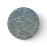 Caribbean Water Abstract Blue Nature Button