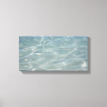 Caribbean Water Abstract Blue Nature Canvas Print