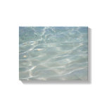 Caribbean Water Abstract Blue Nature Canvas Print