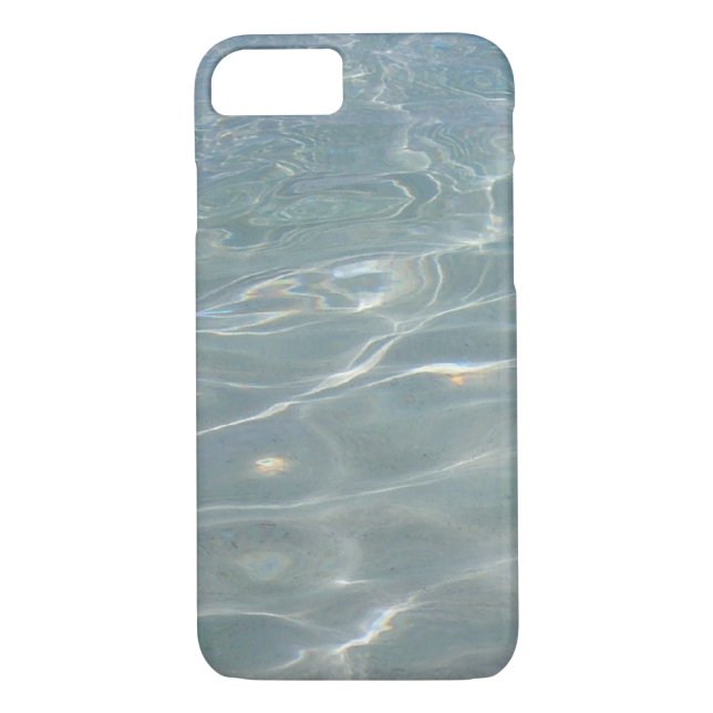 Caribbean Water Abstract Blue Nature Case-Mate iPhone Case (Back)