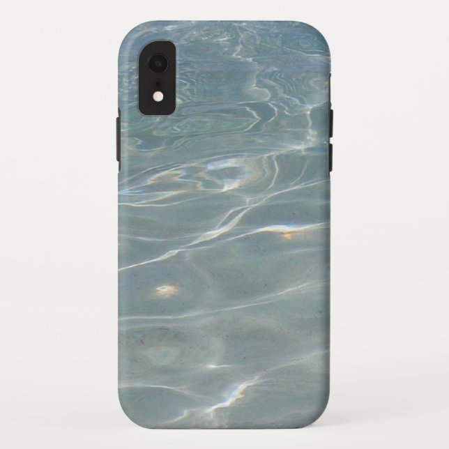 Caribbean Water Abstract Blue Nature Case-Mate iPhone Case (Back)