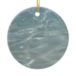 Caribbean Water Abstract Blue Nature Ceramic Ornament