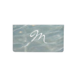 Caribbean Water Abstract Blue Nature Checkbook Cover