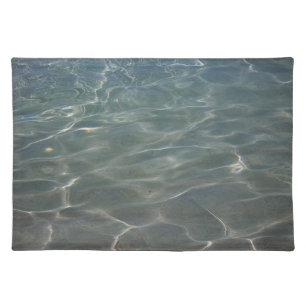 Caribbean Water Abstract Blue Nature Cloth Placemat