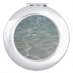 Caribbean Water Abstract Blue Nature Compact Mirror