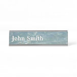 Caribbean Water Abstract Blue Nature Desk Name Plate