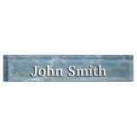 Caribbean Water Abstract Blue Nature Desk Name Plate