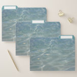 Caribbean Water Abstract Blue Nature File Folder