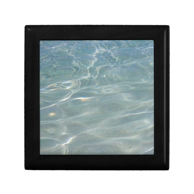 Caribbean Water Abstract Blue Nature Gift Box (Front)