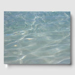 Caribbean Water Abstract Blue Nature Guest Book