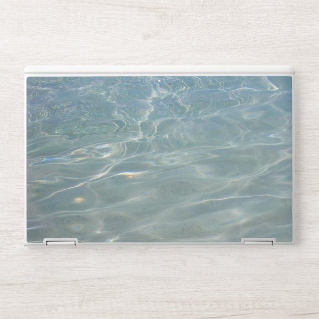 Caribbean Water Abstract Blue Nature HP Laptop Skin (Front)