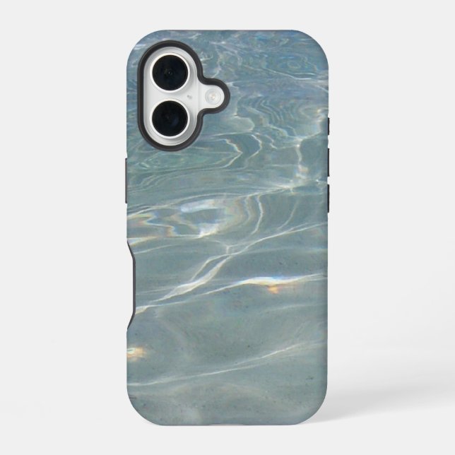Caribbean Water Abstract Blue Nature iPhone Case (Back)