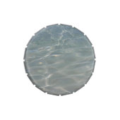 Caribbean Water Abstract Blue Nature Jelly Belly Candy Tin (Top)
